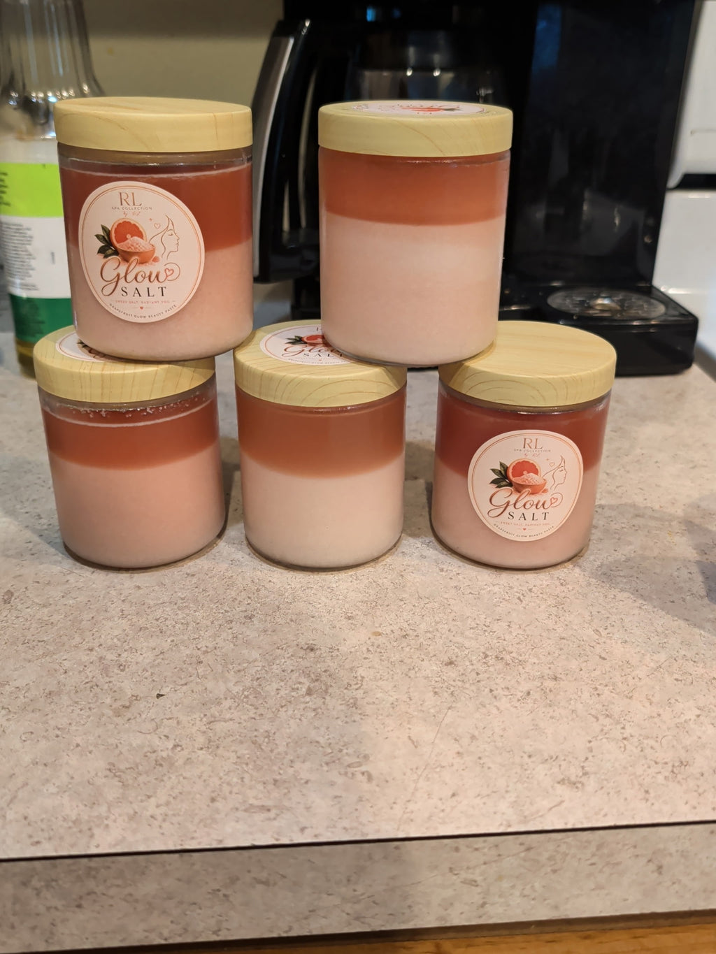 Glow salt Spa facial scrub