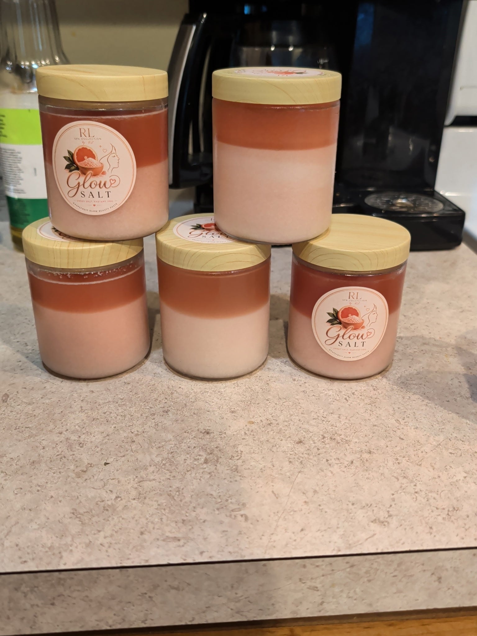 Glow salt Spa facial scrub