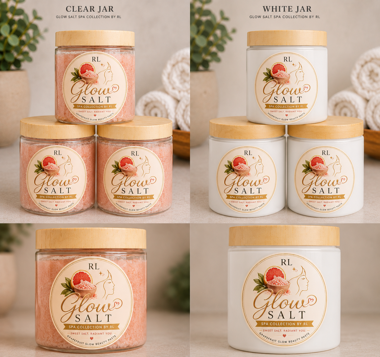Glow salt Spa facial scrub